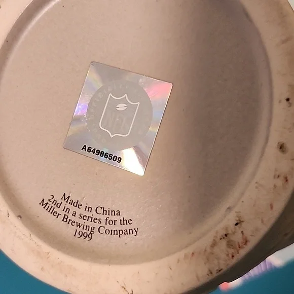 Vintage 1999 Atlanta Falcons beer stein stoneware Mug 6" height - Picture 6 of 6